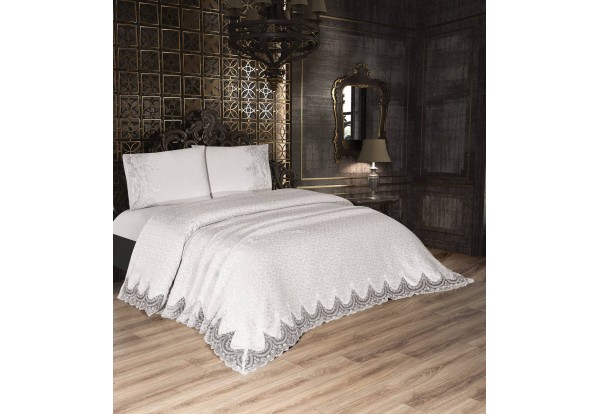 Battaniyeli Dantelli Prenses Çeyizlik Pike Takımı 4 Parça…