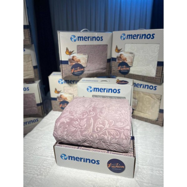 MERİNOS ÇİFT KİŞİLİK KABARTMALI BATTANİYE MERİNOS ÇİFT KİŞİLİK KABARTMALI BATTANİYE