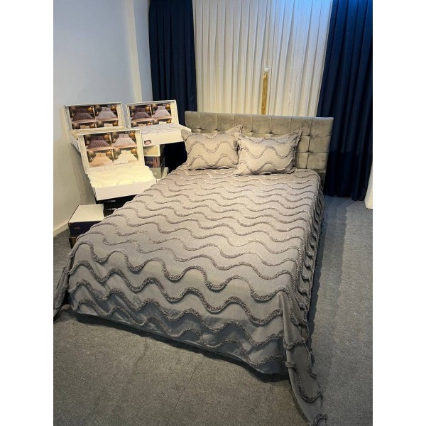 Miranda 3 Parça Çeyizlik Gelin Pike Takımı Miranda 3 Parça Çeyizlik Gelin Pike Takımı