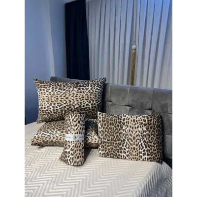 Pamuklu Leoparlı Lastikli Çarşaf Seti… Pamuklu Leoparlı Lastikli Çarşaf Seti…