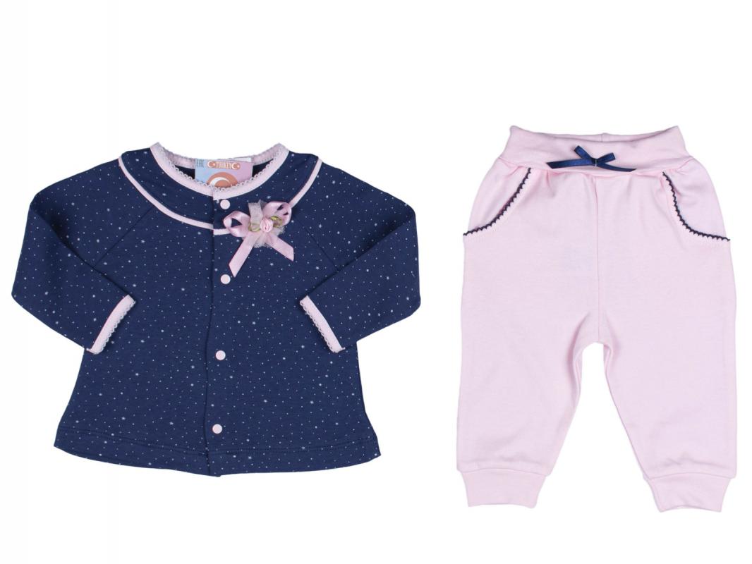 Babybella Kız Bebek Yıldızlı Pijama Takımı 